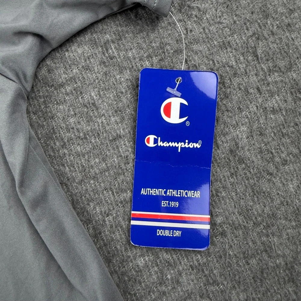 Champion Men's Double Dry Performance T-Shirt Gray Short‎ Sleeve 2XL NWT - Picture 4 of 7